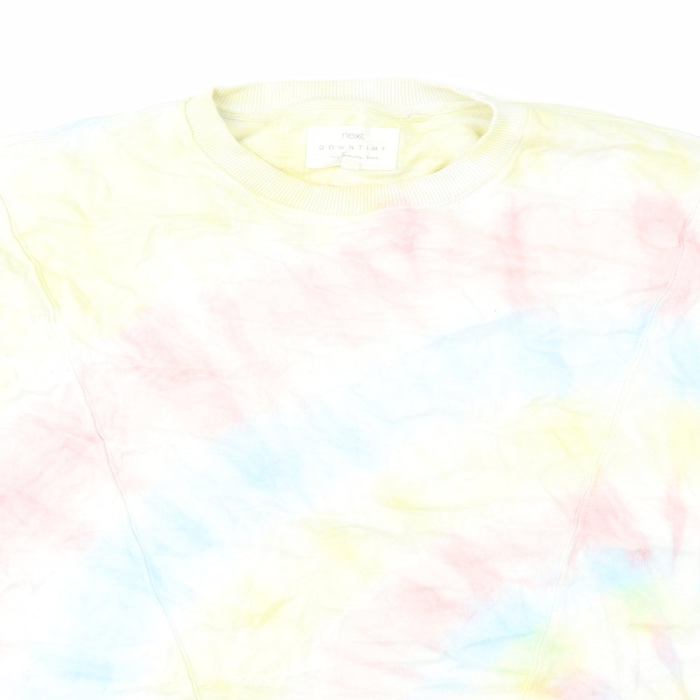 NEXT Womens Multicoloured Cotton Pullover Sweatshirt Size L Pullover