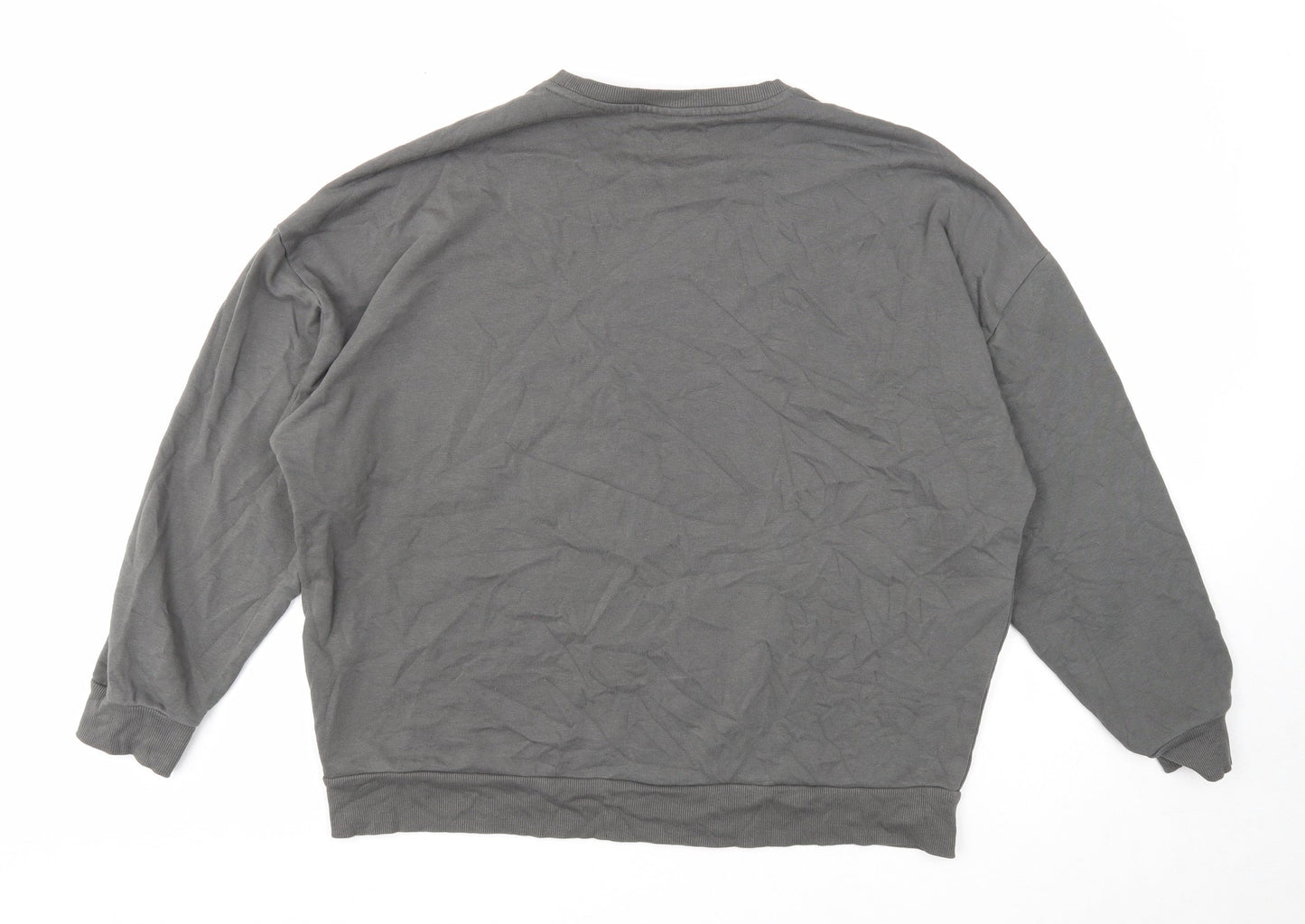 VILA Womens Grey Cotton Pullover Sweatshirt Size M Pullover