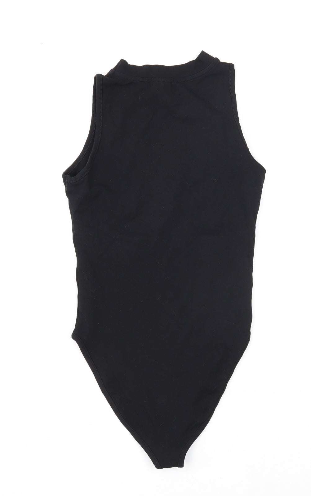 ASOS Womens Black Cotton Bodysuit One-Piece Size 8 Snap - Lightening Bolt