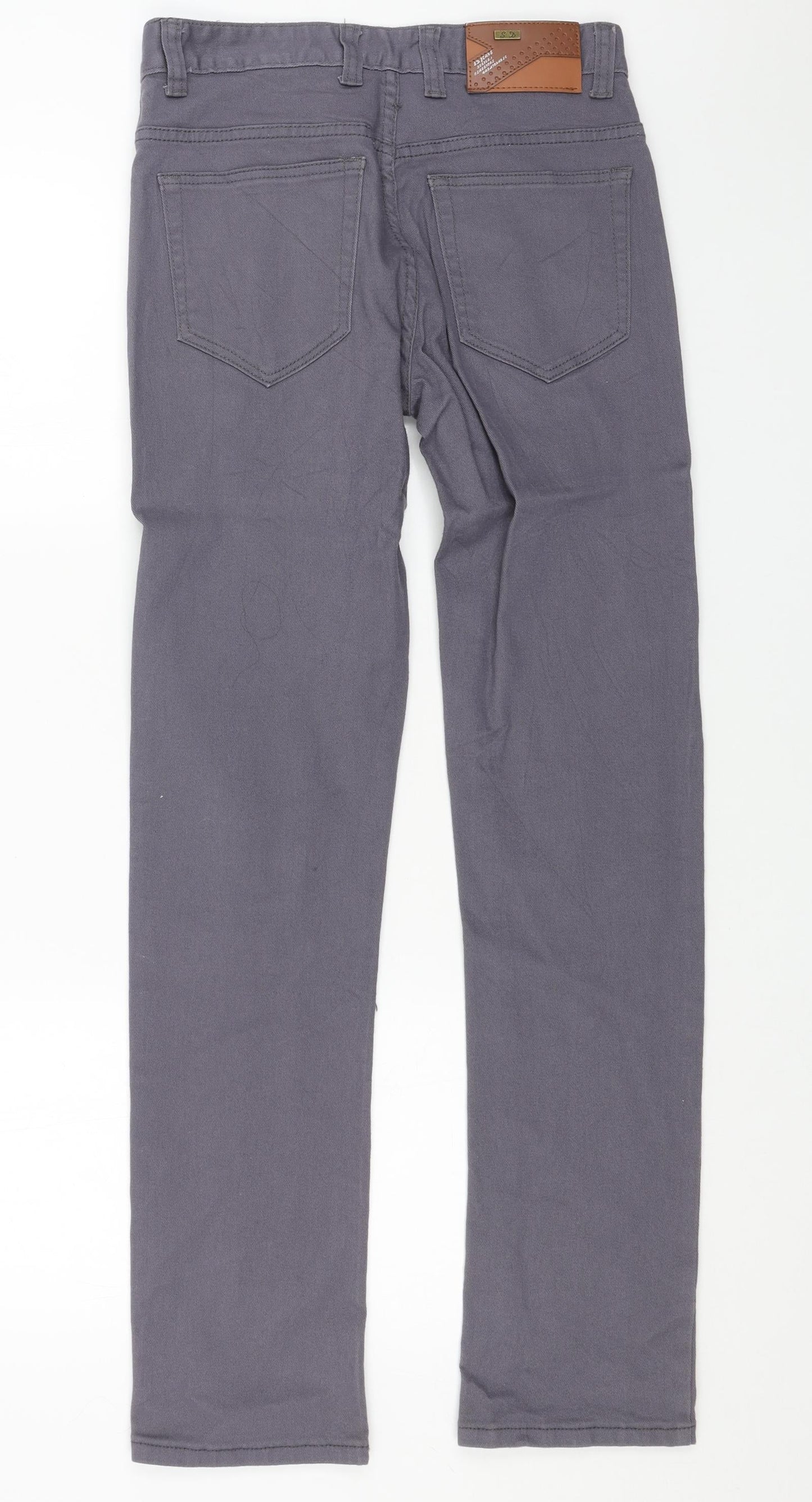 SD Jeans Mens Grey Cotton Skinny Jeans Size 30 in L32 in Regular Button