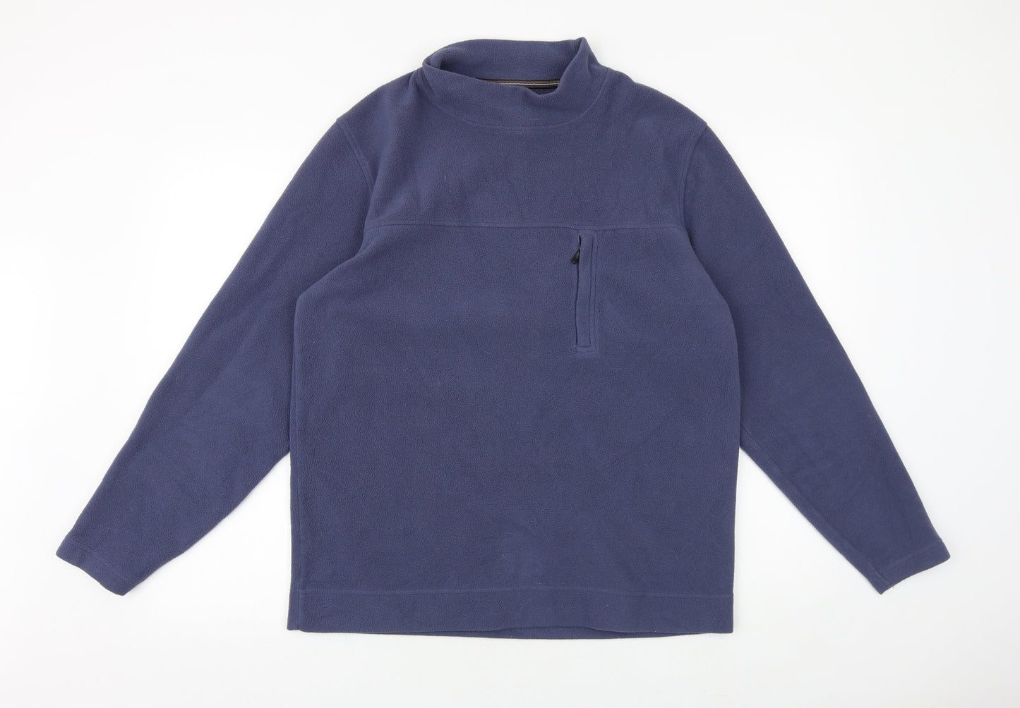 Systemtec Mens Purple Round Neck Polyester Pullover Jumper Size S Long Sleeve