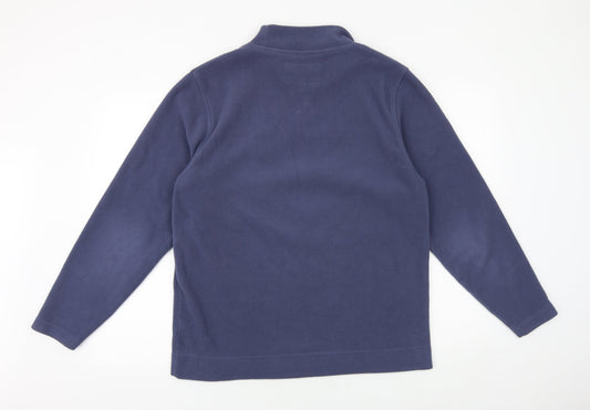 Systemtec Mens Purple Round Neck Polyester Pullover Jumper Size S Long Sleeve