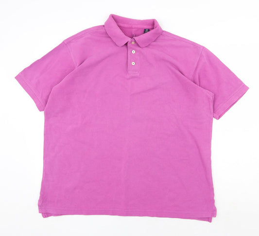 Gap Womens Purple 100% Cotton Basic Polo Size M Collared