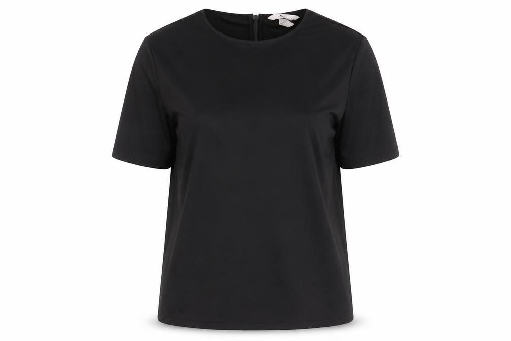 H&M Womens Black Polyester Basic Blouse Size XS Round Neck