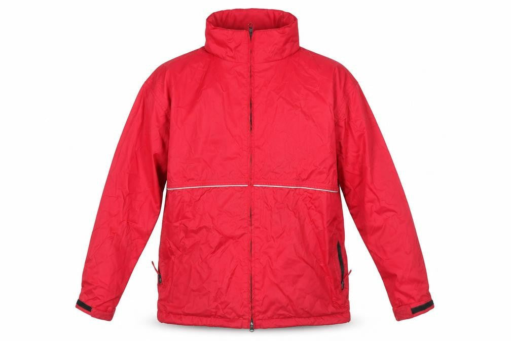 Outdoor Time Mens Red Rain Coat Coat Size M Zip
