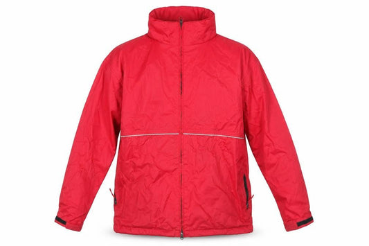 Outdoor Time Mens Red Rain Coat Coat Size M Zip