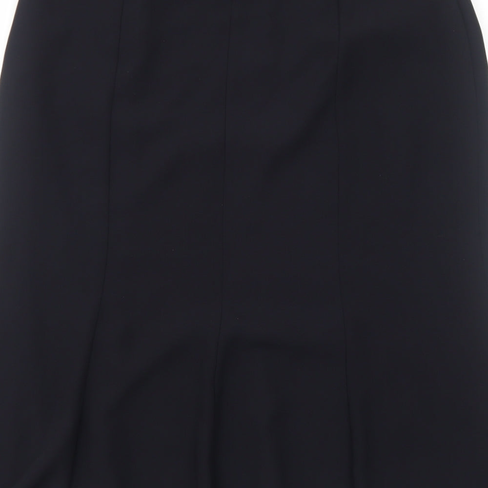 Blanchelle Womens Blue Polyester Swing Skirt Size 12 Zip