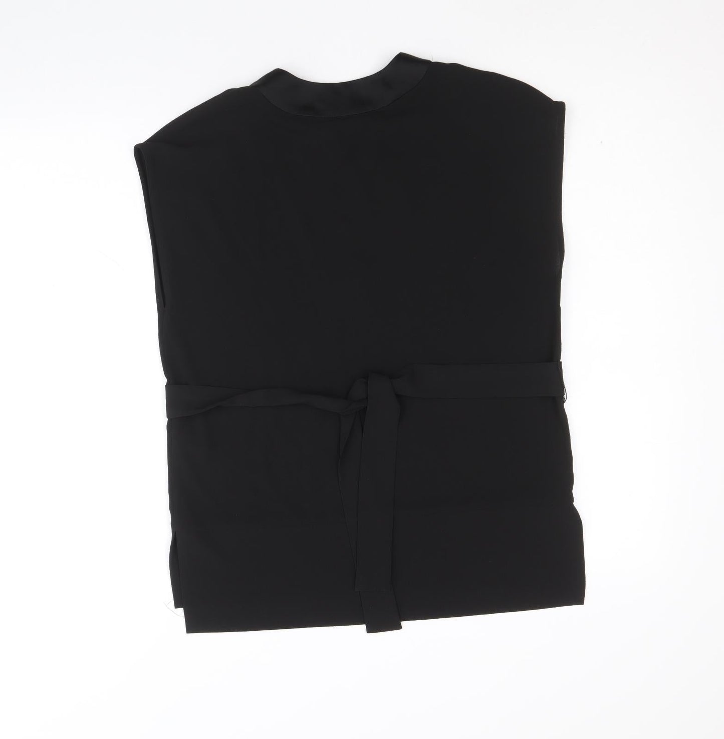 In Wear Womens Black Polyester Basic Tank Size 6 V-Neck