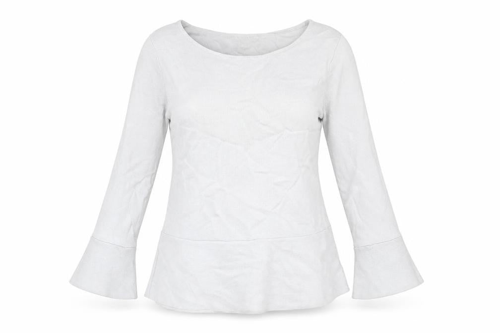 Monsoon Womens Grey Scoop Neck Viscose Pullover Jumper Size 12