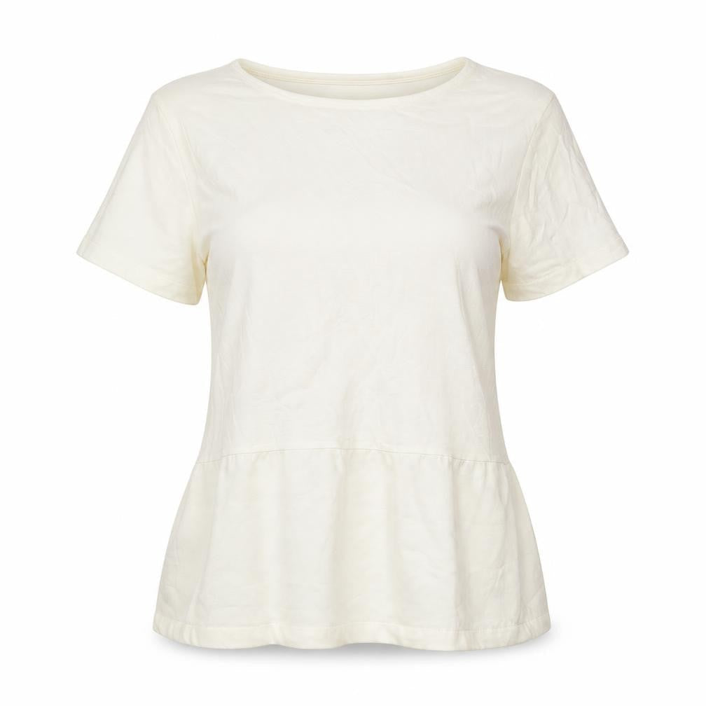 Womens UK Size M French Connection Ivory Lyocell T-Shirt