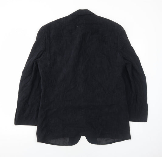 Marks and Spencer Mens Blue Cotton Jacket Blazer Size 40 Regular