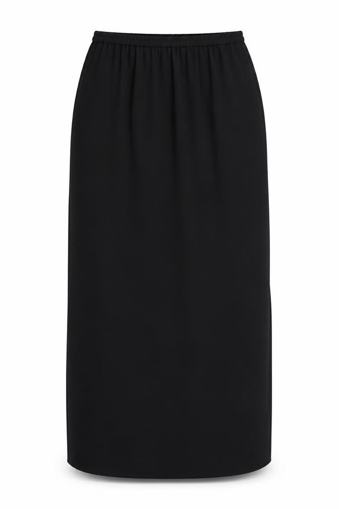 Frank Usher Womens Black Polyester A-Line Skirt Size 8