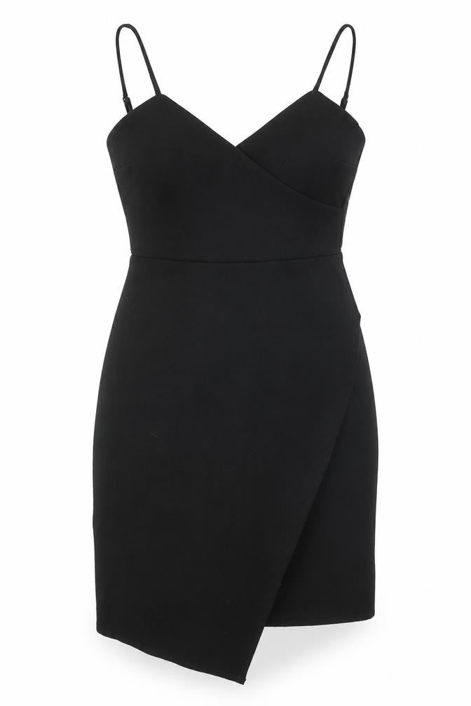 Code Pink Womens Black Polyester Bodycon One Size V-Neck Zip