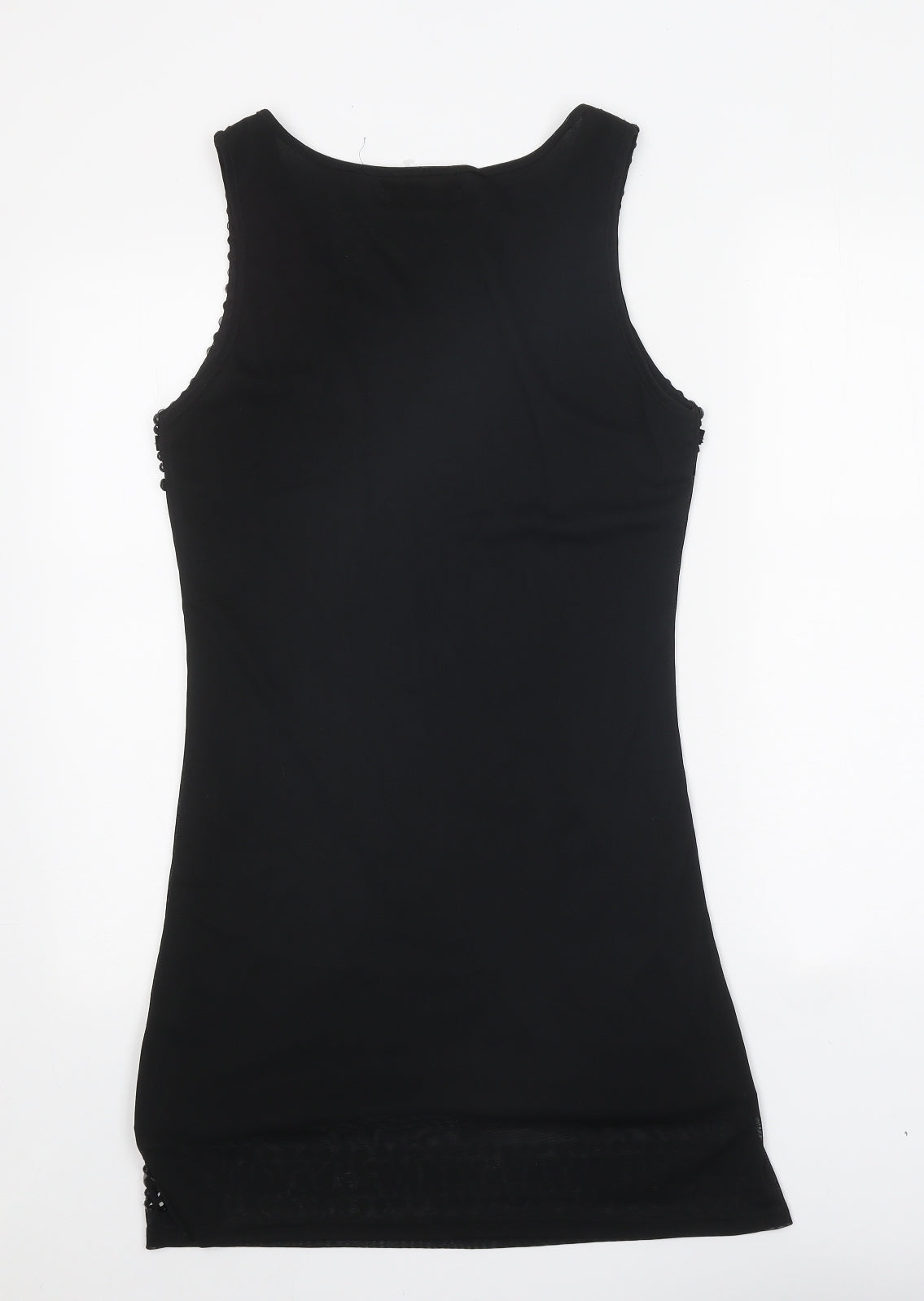 Mirumi Womens Black Polyester A-Line Size M Scoop Neck Pullover