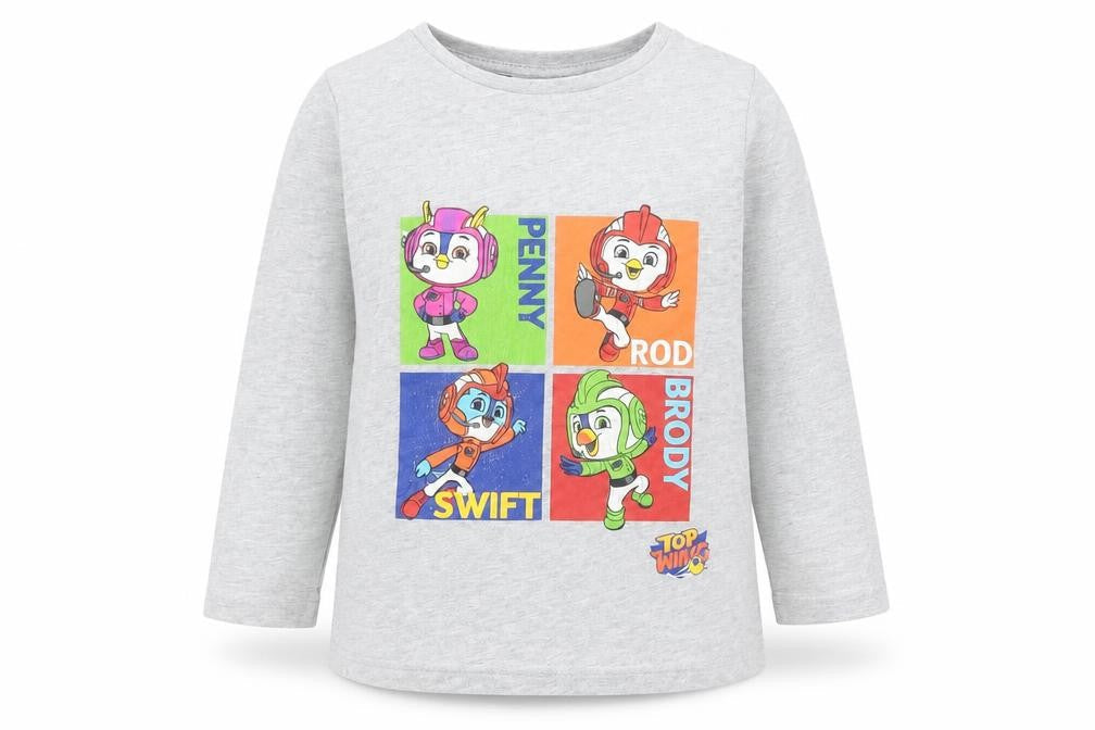 TU Baby Grey Cotton Pullover T-Shirt Size 18-24 Months Boat Neck Pullover