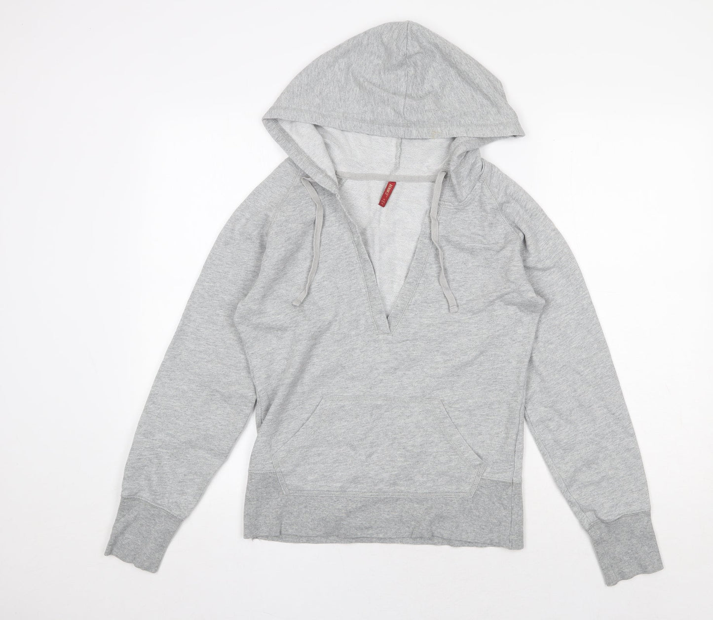 Denim & Co. Womens Grey Cotton Pullover Sweatshirt Size 10 Pullover