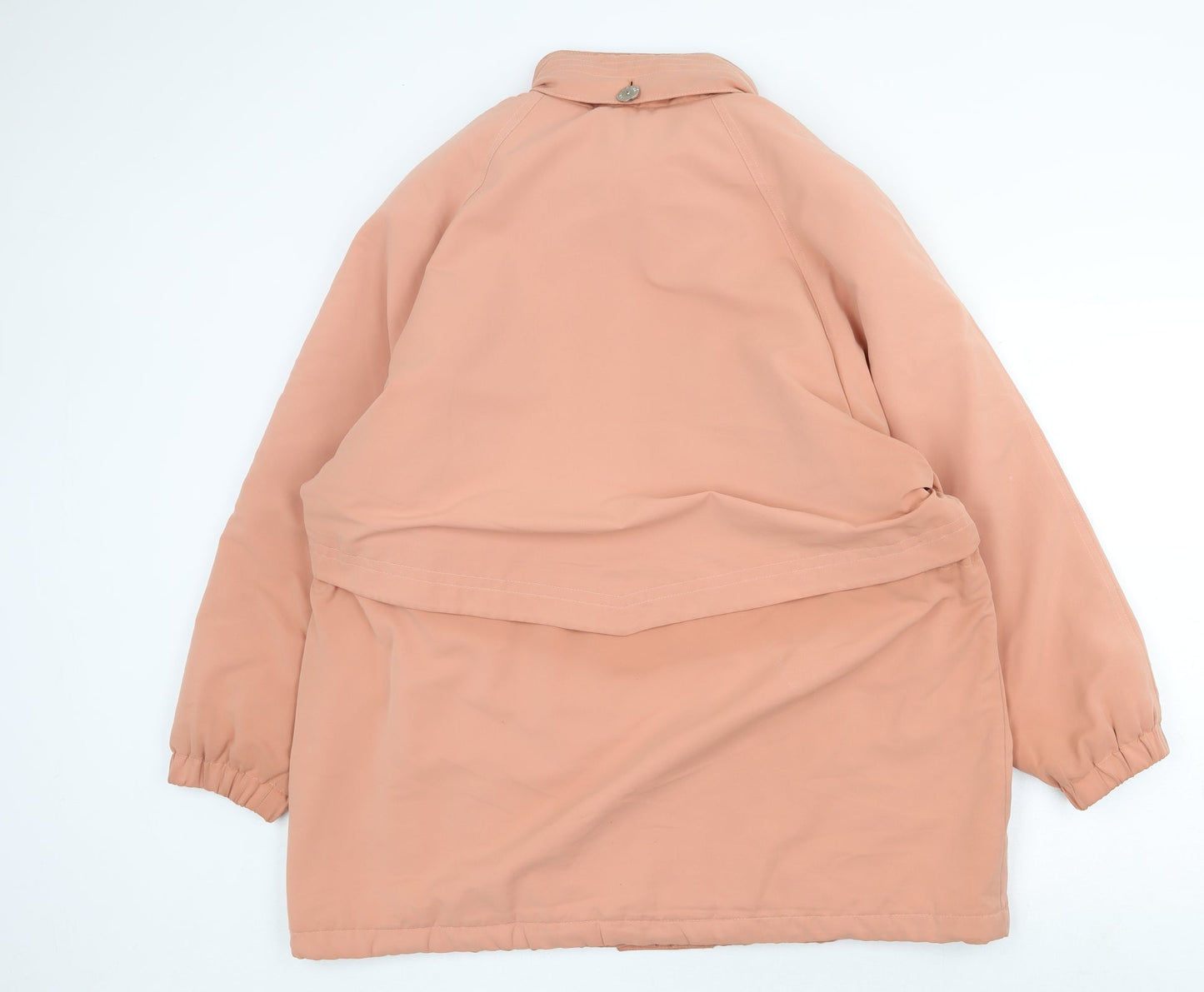 Marks and Spencer Womens Orange Anorak Coat Size 10 Zip