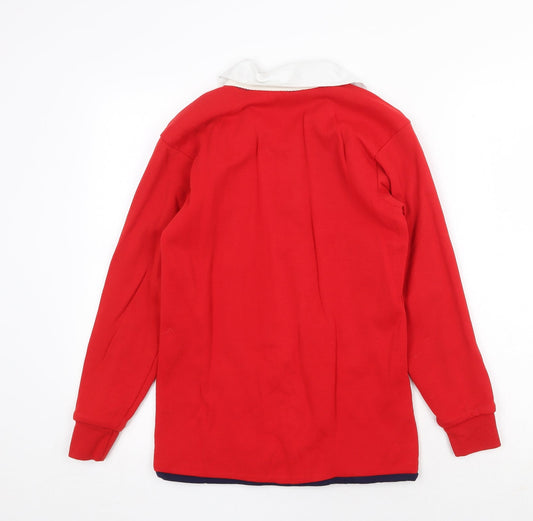 Europa Sports Mens Red Cotton Pullover Sweatshirt Size M