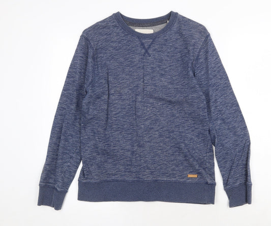 EDC Mens Blue Cotton Pullover Sweatshirt Size S