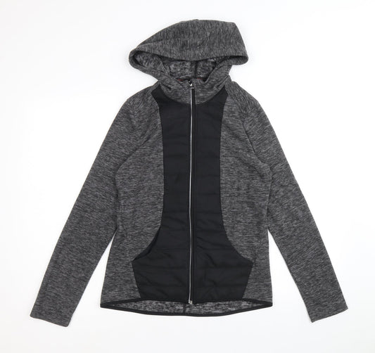 NEXT Womens Black Geometric Jacket Size 6 Zip