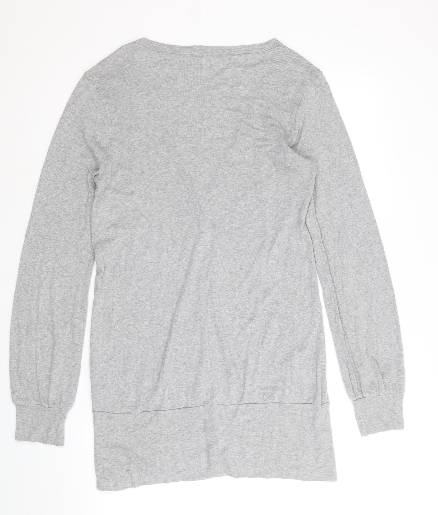 Splendid Womens Grey V-Neck Cotton Cardigan Jumper Size S