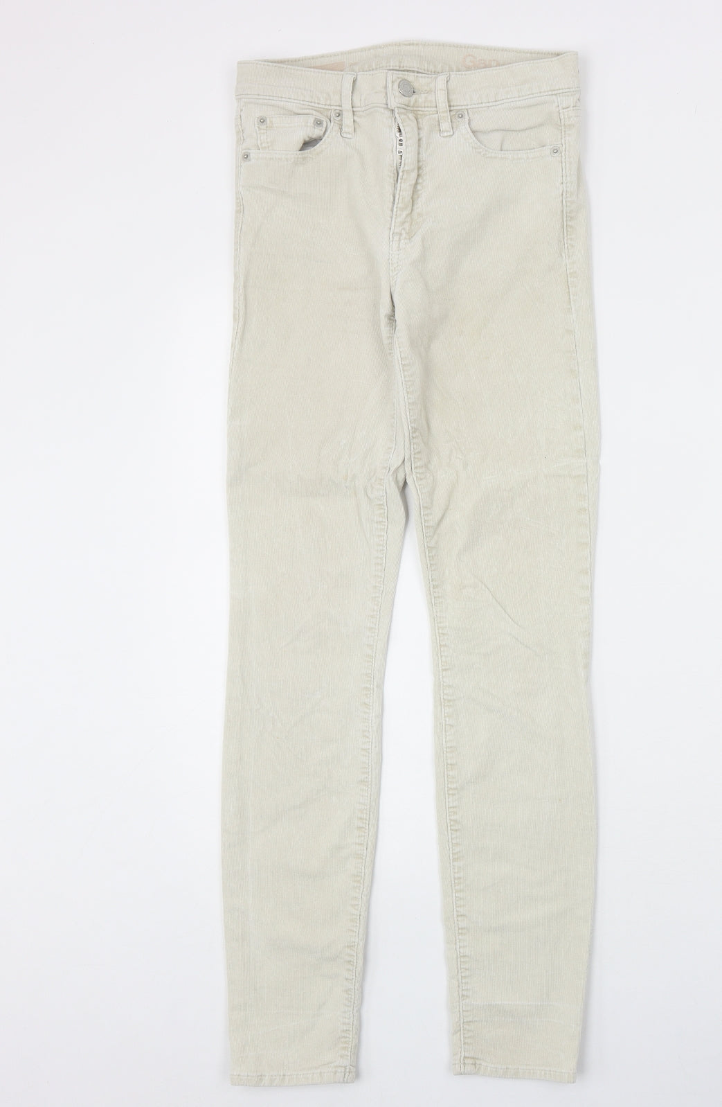 Gap Womens Beige Cotton Skinny Jeans Size 26 in Regular Zip