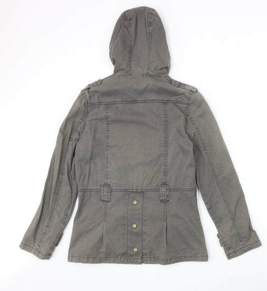 Femiculine Womens Grey Jacket Size M Zip