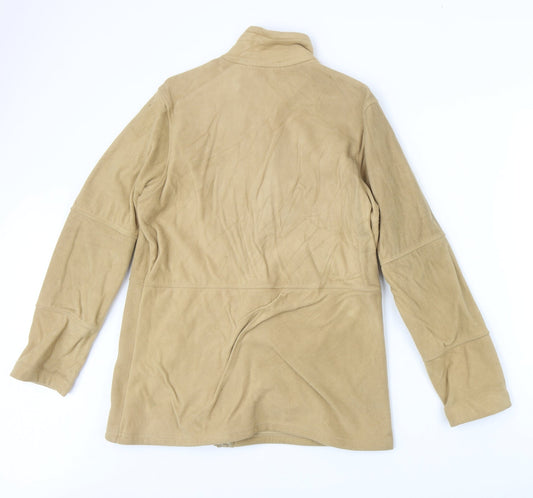 Marks and Spencer Womens Beige Jacket Size 14 Zip