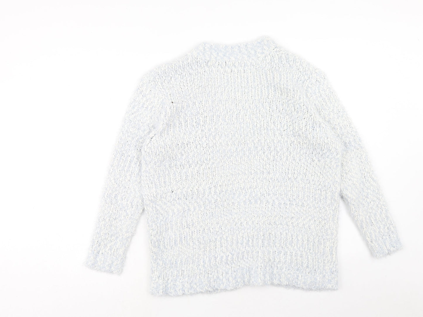 Peacocks Womens Blue V-Neck Polyester Cardigan Jumper Size S