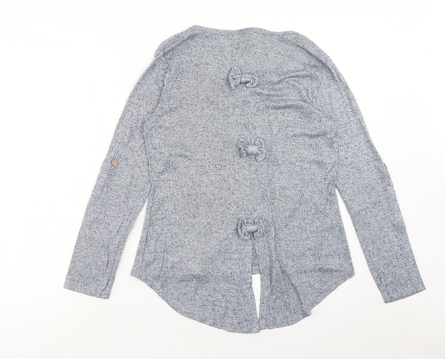 Izabelle London Womens Blue Crew Neck Viscose Pullover Jumper Size 8 Pullover