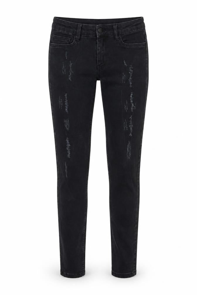 VERO MODA Womens Black Cotton Skinny Jeans Size 30 in L32 in Regular Button