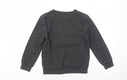 Primark Boys Grey Cotton Pullover Sweatshirt Size 9-10 Years Pullover - Harlem