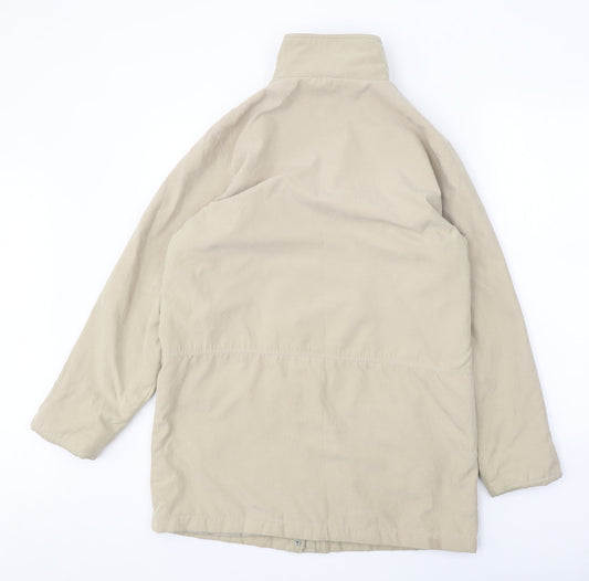 Papaya Womens Beige Jacket Size 10 Zip