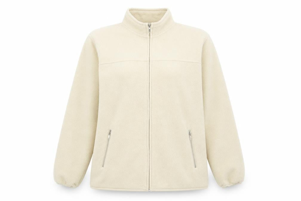 EWM Womens Beige Jacket Size 14 Zip