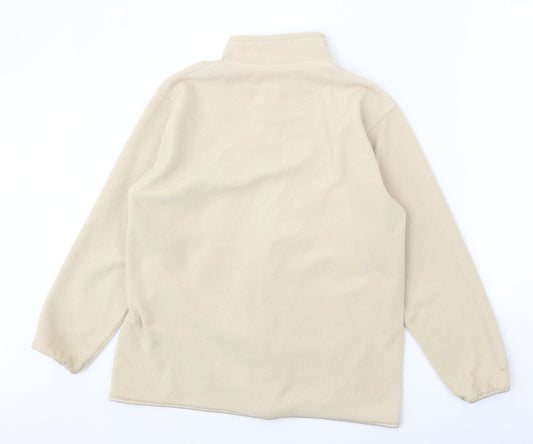 EWM Womens Beige Jacket Size 14 Zip
