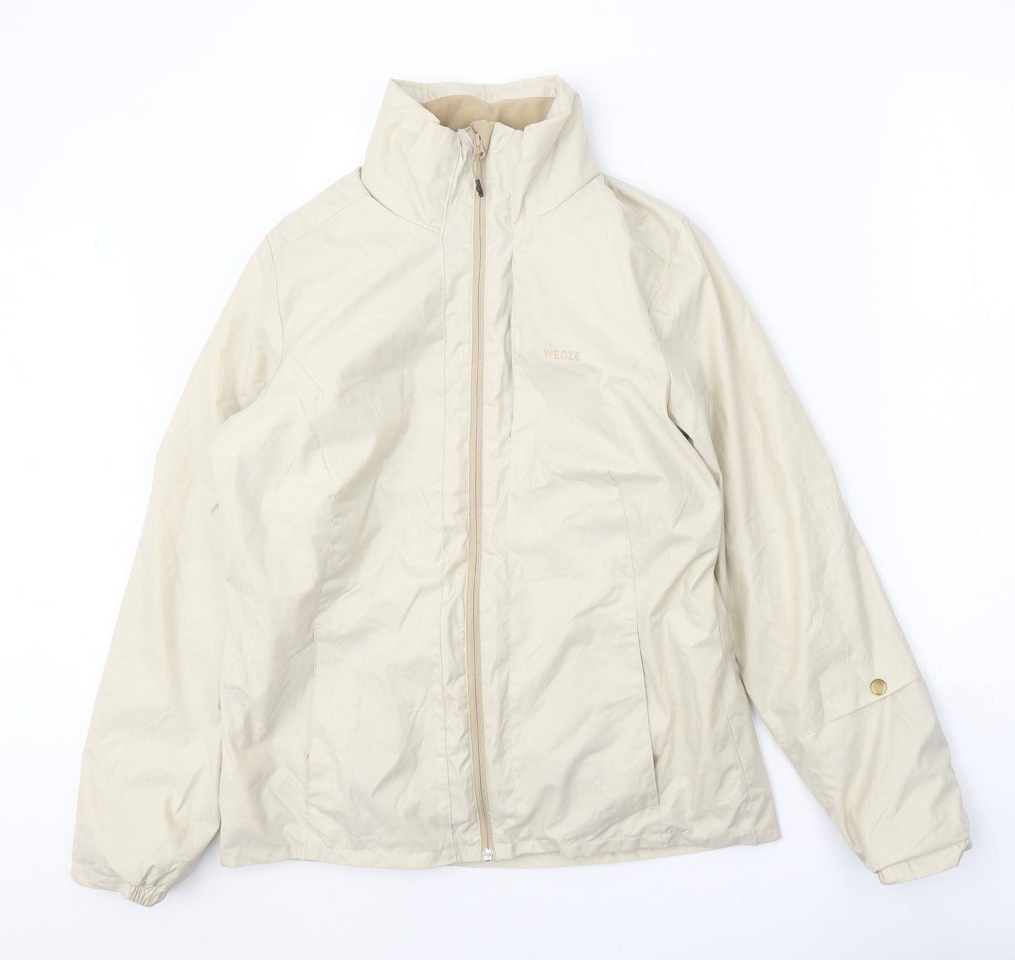 Wedze Womens Beige Jacket Coat Size M Zip