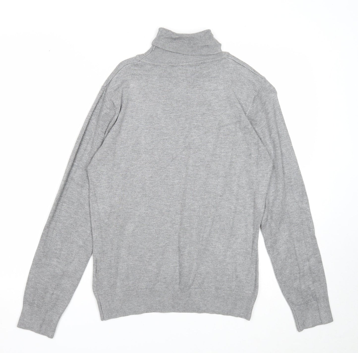 Gerard Womens Grey Roll Neck Viscose Pullover Jumper Size 10
