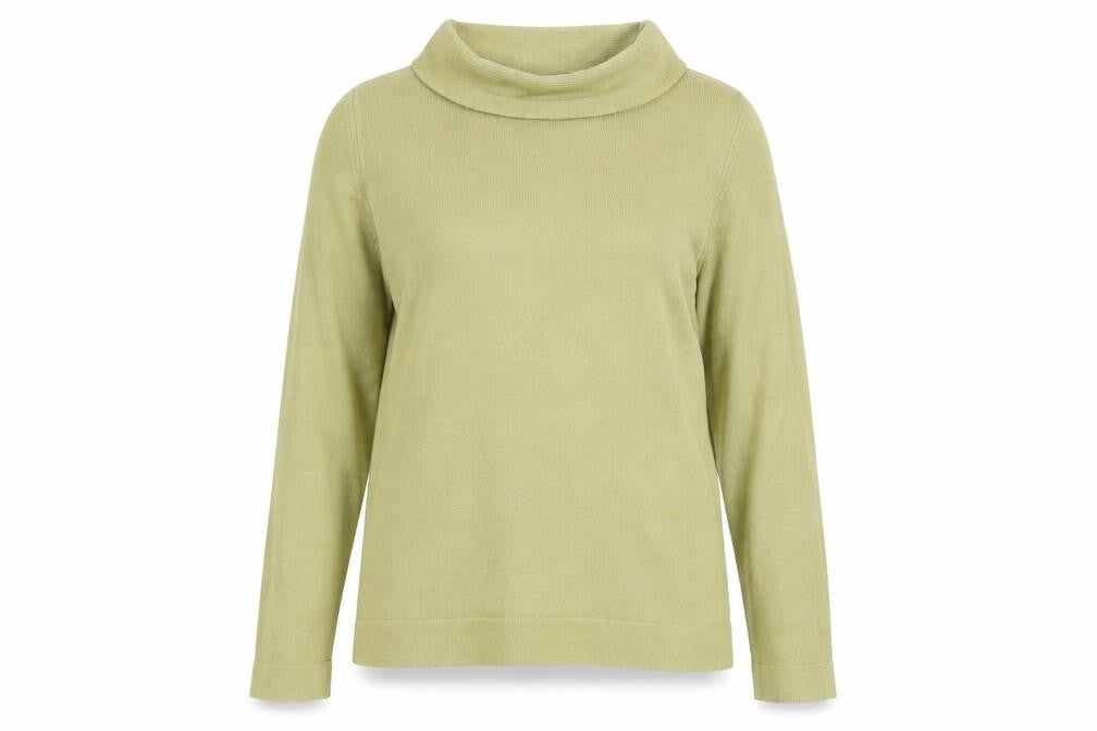 Marks and Spencer Womens Green Roll Neck Acrylic Pullover Jumper Size 12