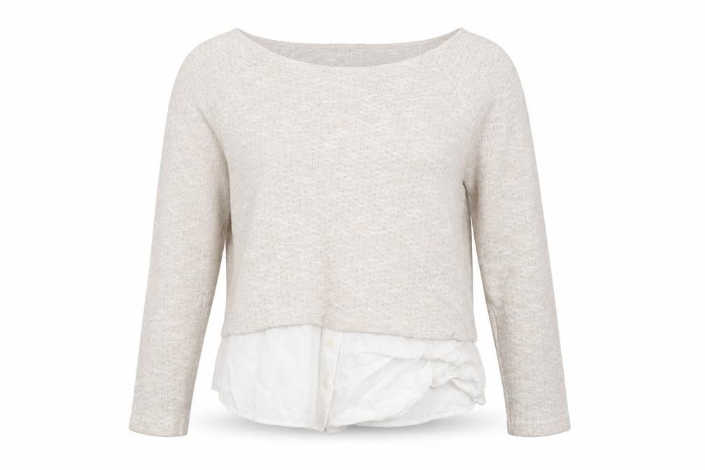 Marks and Spencer Womens Beige Scoop Neck Viscose Pullover Jumper Size 12