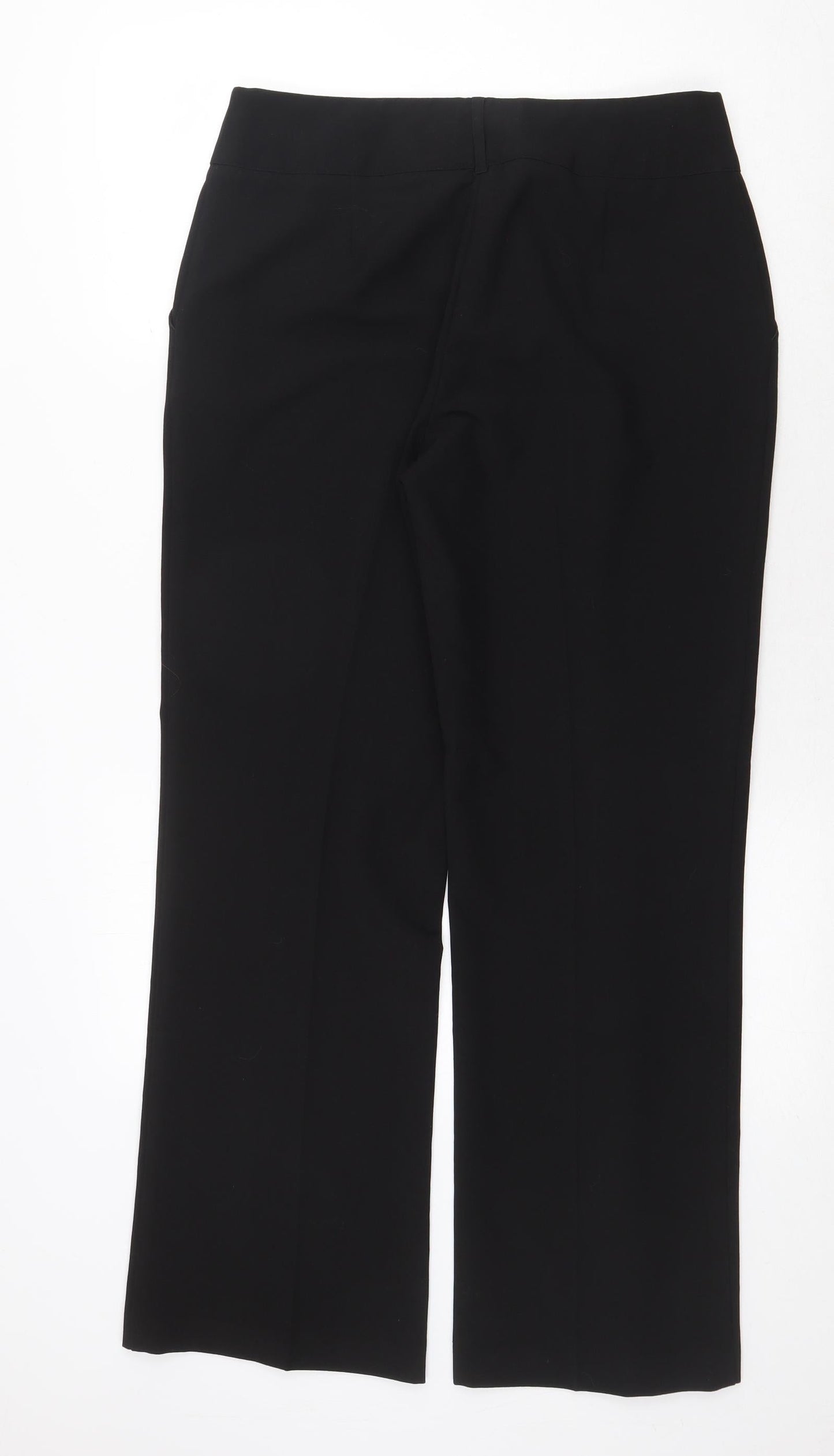 Intuition Womens Black Polyester Trousers Size 12 Regular Zip