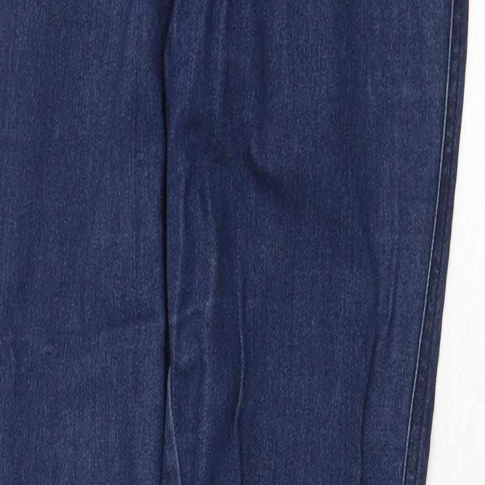 Amisu Womens Blue Cotton Skinny Jeans Size 8 Regular Zip