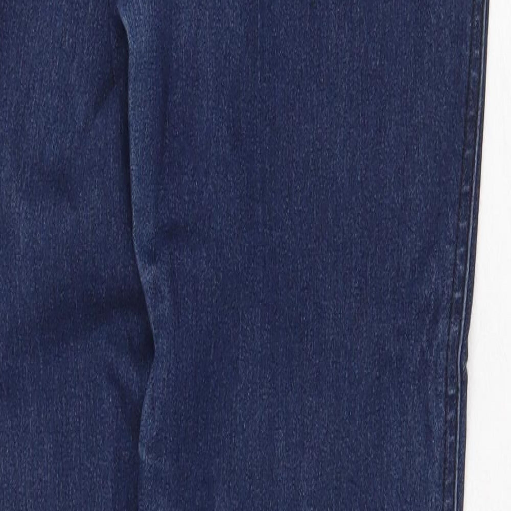 Amisu Womens Blue Cotton Skinny Jeans Size 8 Regular Zip