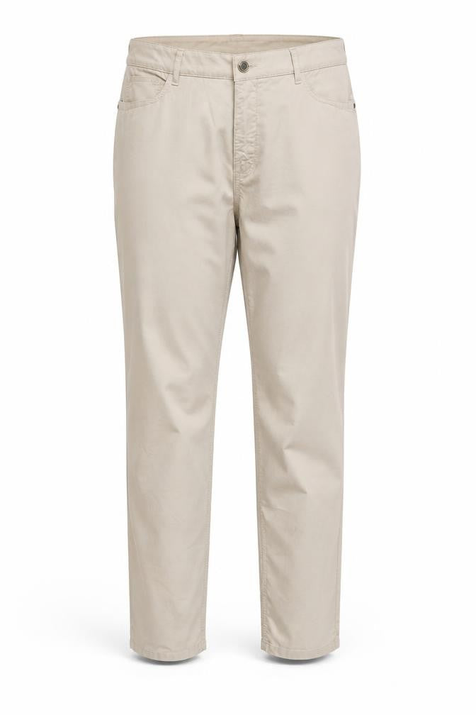 Elena Miro Womens Brown Cotton Trousers Size 26 Regular Zip