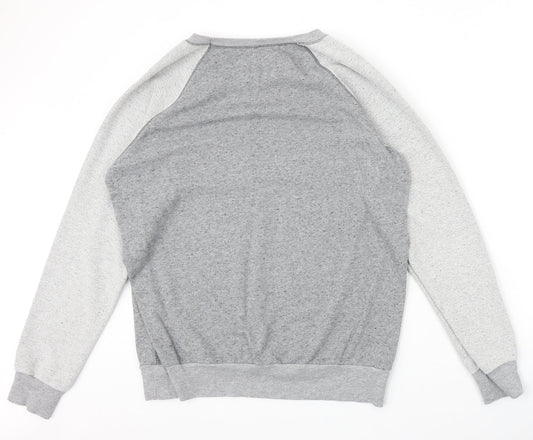 River Island Mens Grey Polyester Pullover Sweatshirt Size XL
