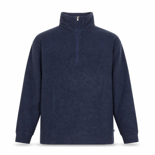 Preworn Womens Blue Polyester Pullover Sweatshirt Size M Zip