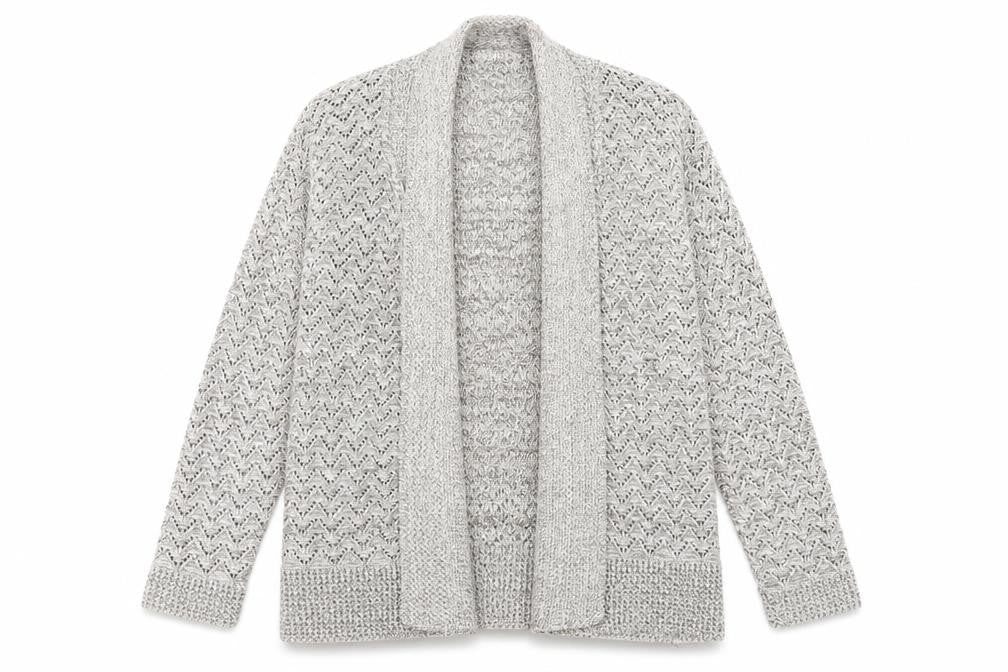 Pulse Womens Brown V-Neck Acrylic Cardigan Jumper Size L - Size L-XL