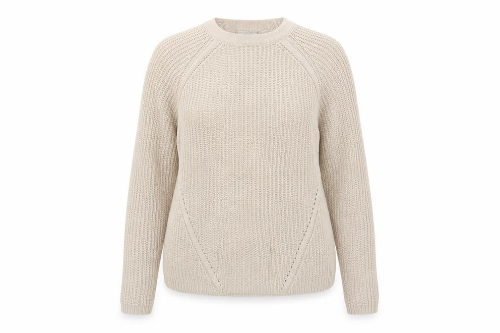 ASOS Womens Beige Round Neck Acrylic Pullover Jumper Size 8