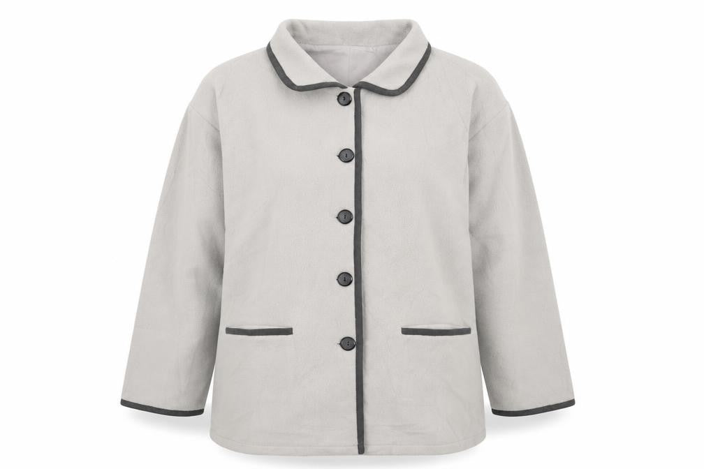 Preworn Womens Grey Jacket Size L Button