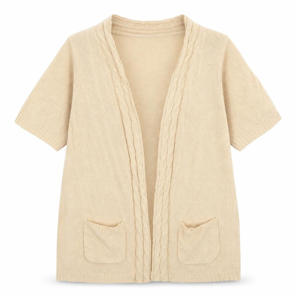 Preworn Womens Yellow V-Neck Acrylic Cardigan Jumper Size L