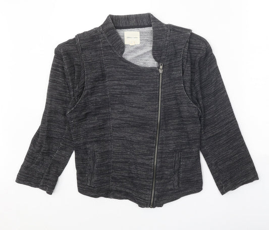 Silence + Noise Womens Black Jacket Size M Zip